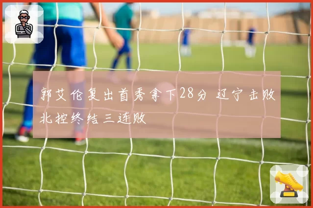 郭艾伦复出首秀拿下28分 辽宁击败北控终结三连败