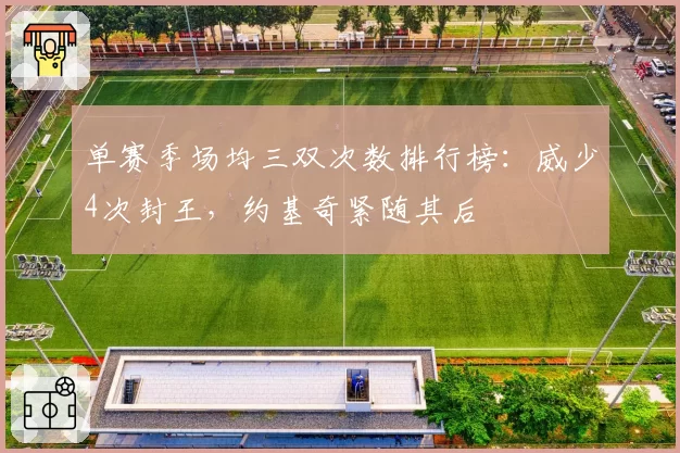 单赛季场均三双次数排行榜：威少4次封王，约基奇紧随其后