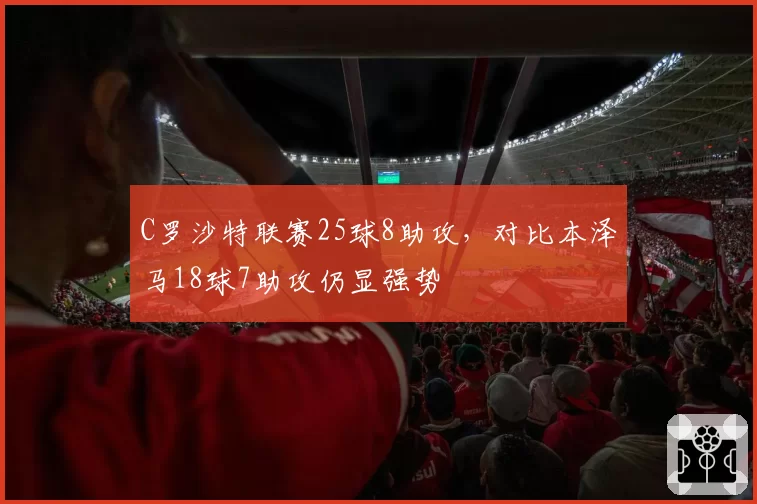 C罗沙特联赛25球8助攻，对比本泽马18球7助攻仍显强势